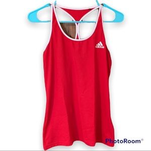 Adidas: Climalite Racer Back Red Tank Top 🏋🏻‍♀️